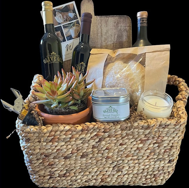 gift basket - olive oil basket