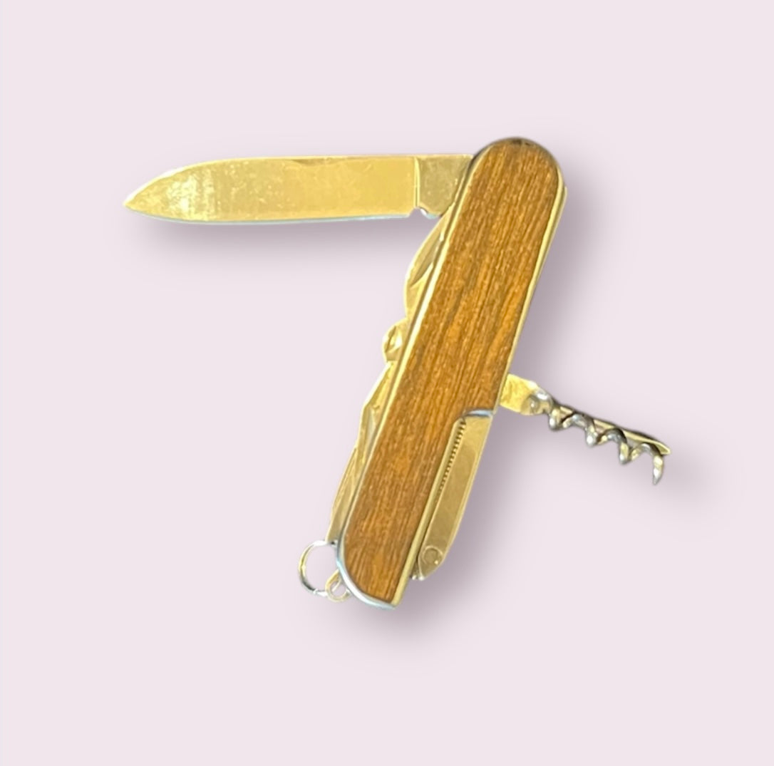 knife - wood pocket multitool