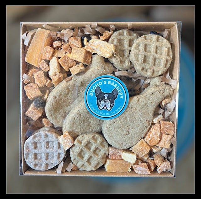 bark box - chicken waffles treat box