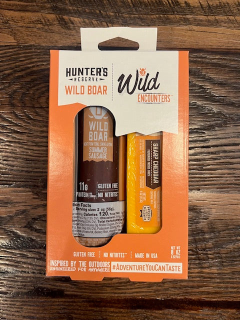 summer sausage - wild boar & cheddar cheese
