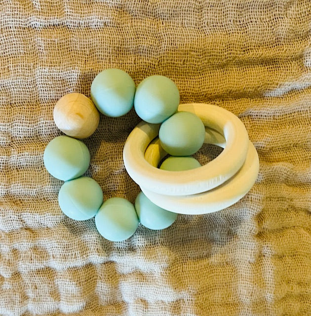 teether - silicone beaded teether toy