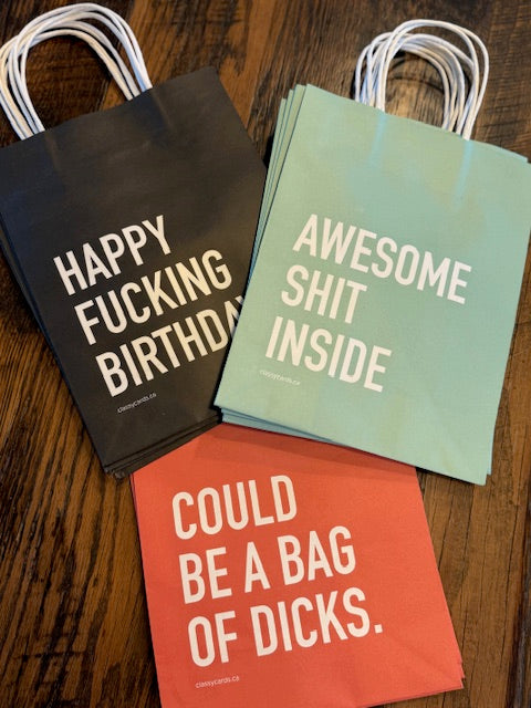 gift bag - could be a bag of dicks