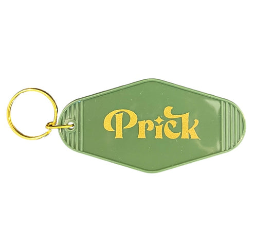 keytags - prick motel key tag