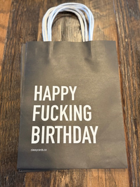 gift bag - happy fucking birthday