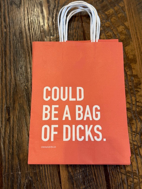 gift bag - could be a bag of dicks