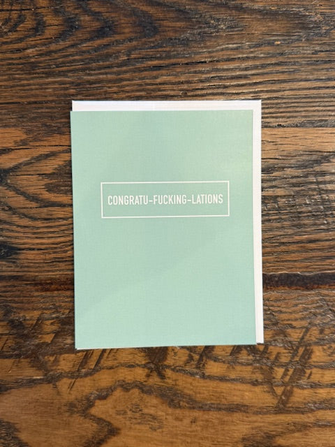 greeting card - congratufuckinglations