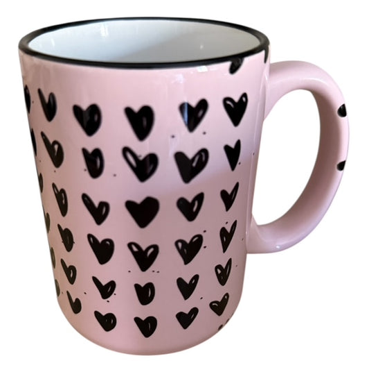 mug - pink heart mug