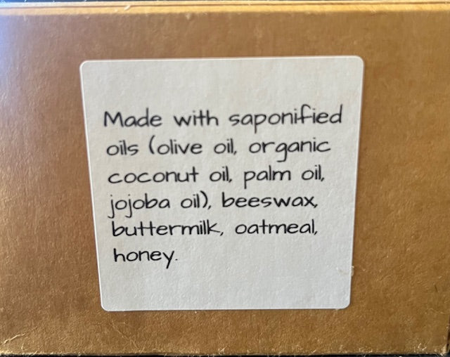 soap - handmade oatmeal, milk & honey scent