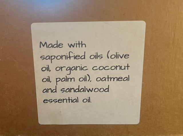 soap - handmade oatmeal scent